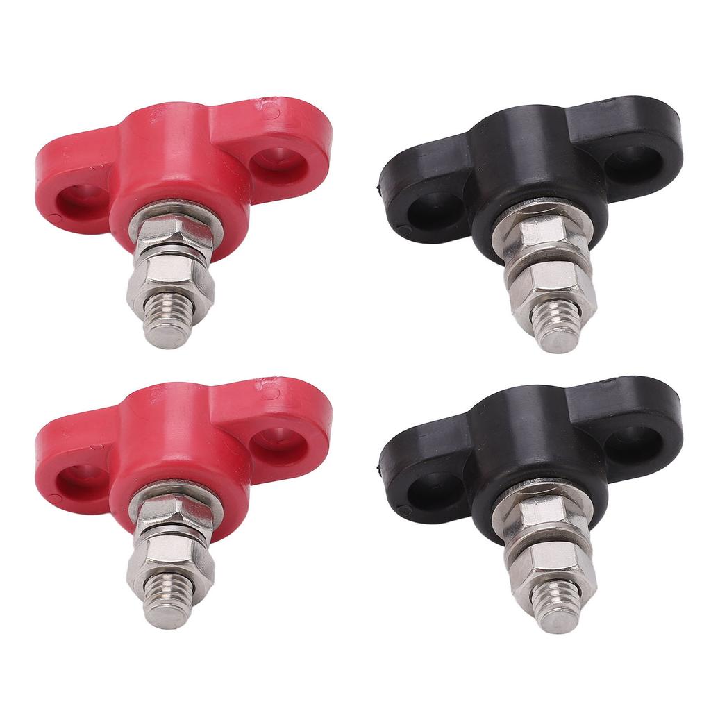 Battery Terminal Blocks 12V 24V  Red Black Power Stud Battery Junction Block Post Power Terminal Blocks