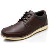 Edwin Leather Walking Casual and Business Wingtip Size Dark Brown Men's Shoes, Sneakers, Waterproof, Lightweight, Non-Slip Sole, Oxfords, Brown, 26.0,