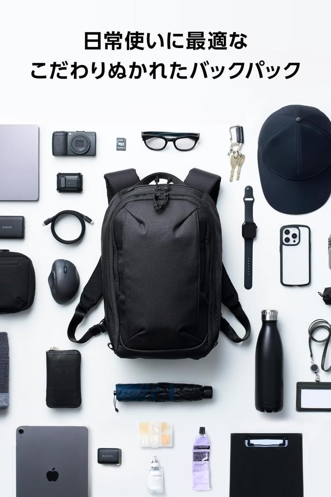 Рюкзак ELECOM MNL CITY PACK Lite CORDURA Ballistic, 14-дюймовый, 14 л, черный, BM-MNLBP05BK