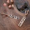 Kinel Rose Gold Color Square Long Earrings For Women Silver Mix Boho Jewelry