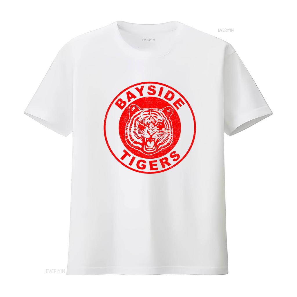 Vintage Style Bayside Tigers T Shirt for vintage Washed fashion Unisex homme Stylish Versatile designer clothes graphic