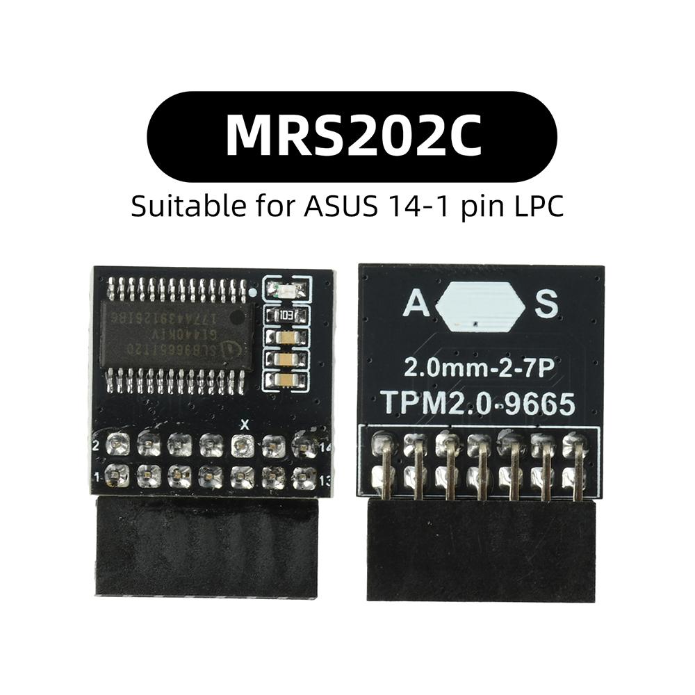 TPM 2.0 Encryption Security Module 20Pin TPM2.0 Module PCB Material Safe Stable Standalone Crypto Processor For Computer