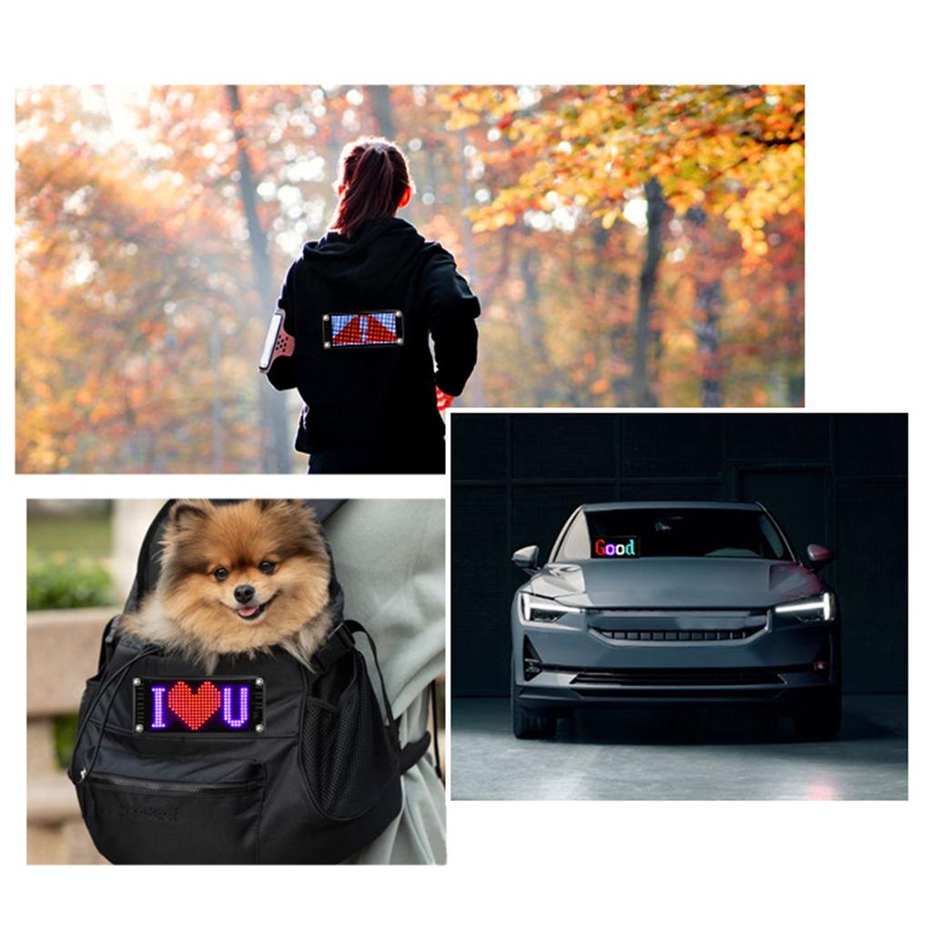 Яркий светодиодный дисплей смайлов для рекламной панели с гибким граффити, прокручивающимся дисплеем с анимацией BluetoothAPP