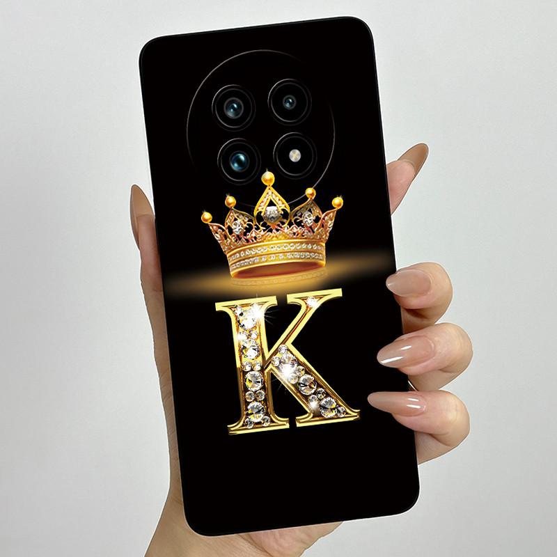 Чехол для телефона из жидкого силикона с буквой-короной для Realme 13 Pro Plus 13Pro 13ProPlus 5G, противоударный, с защитой объектива камеры, мягкая задняя крышка