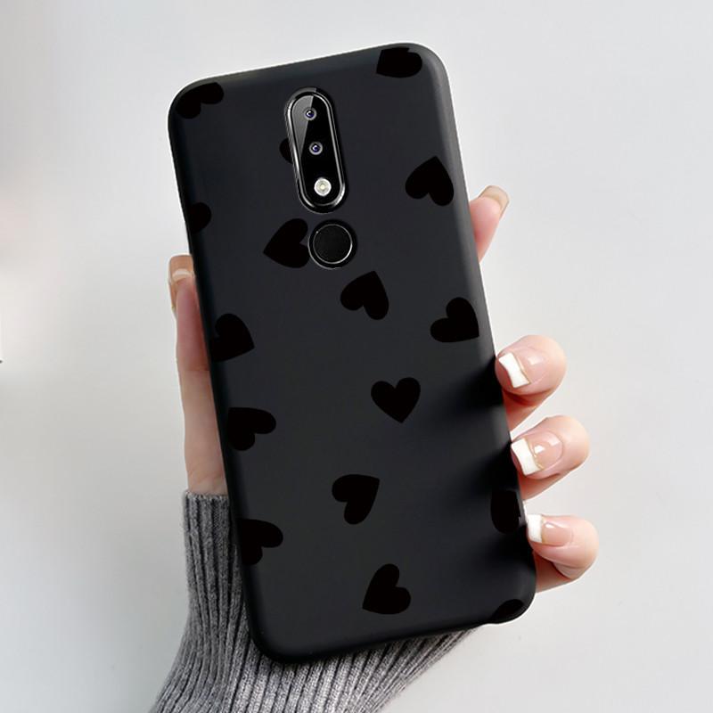 Популярный черный чехол для телефона в стиле INS для Nokia 5.1 Plus/Nokia X5, противоударный, защищающий от царапин, с узором «Лунное Закатное Сияние»