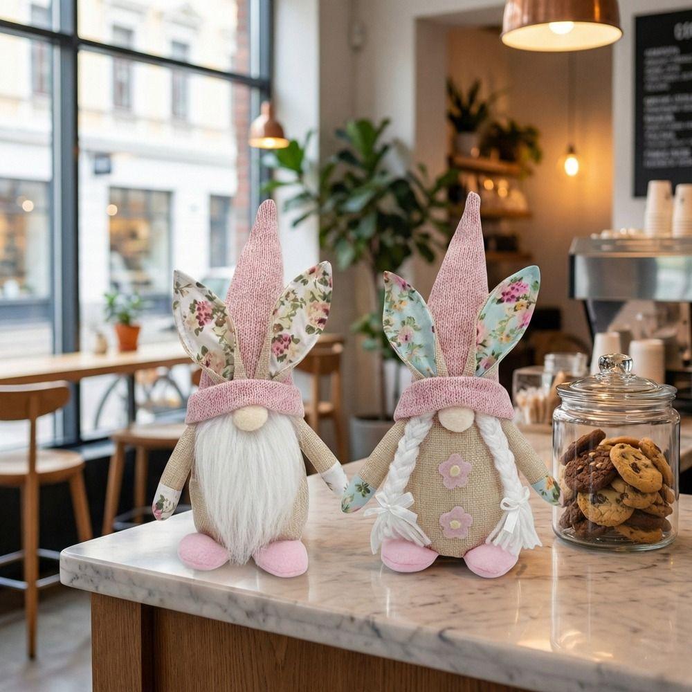 Spring Bunny Themed Easter Bunny Gnome Faceless Design Spring Gnome Decorations  Kids Gift