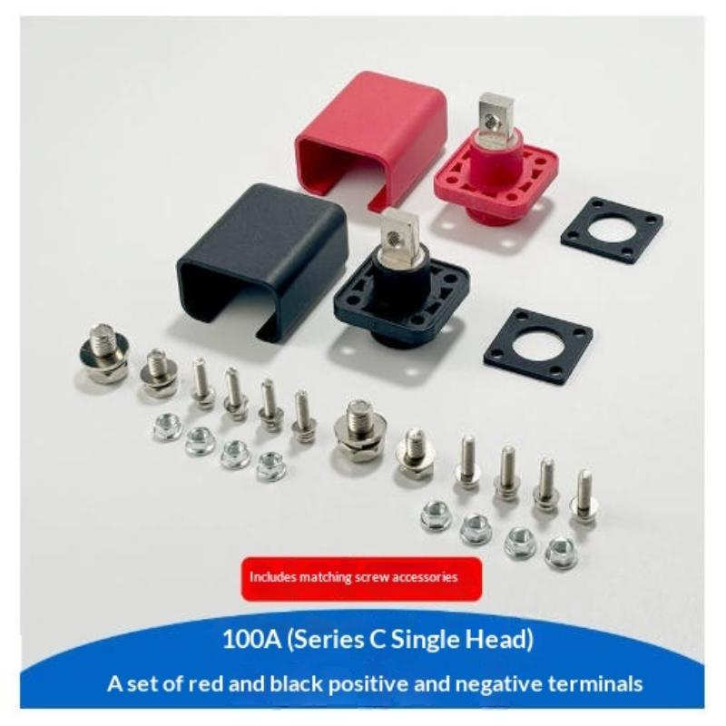 1Set Battery Storage Terminal Post 100A 120A Terminal Post All-Copper Lithium Battery Energy Storage Terminal Battery Connector
