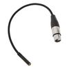 1 8 Inch to XLR Female Cable Balanced 3.5mm Female Stereo Mini Jack to XLR Female Adapter Cable Microphone Sound Cable