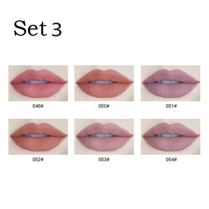 6Pcs Wood Lip Liner Waterproof Lady Charming Lip Liner Makeup Women's Long Lasting Cosmetic Tool Soft Pencil