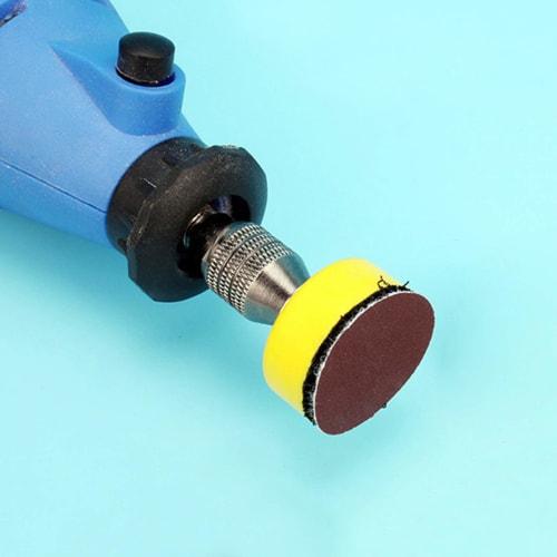 LEONTOOL Mini Sandpaper Discs, Round, 25mm Diameter, #180 Grit, Pack of 100, with Velcro Closure, for Metal, Mirror Polishing, Woodworking, Fabric Pol