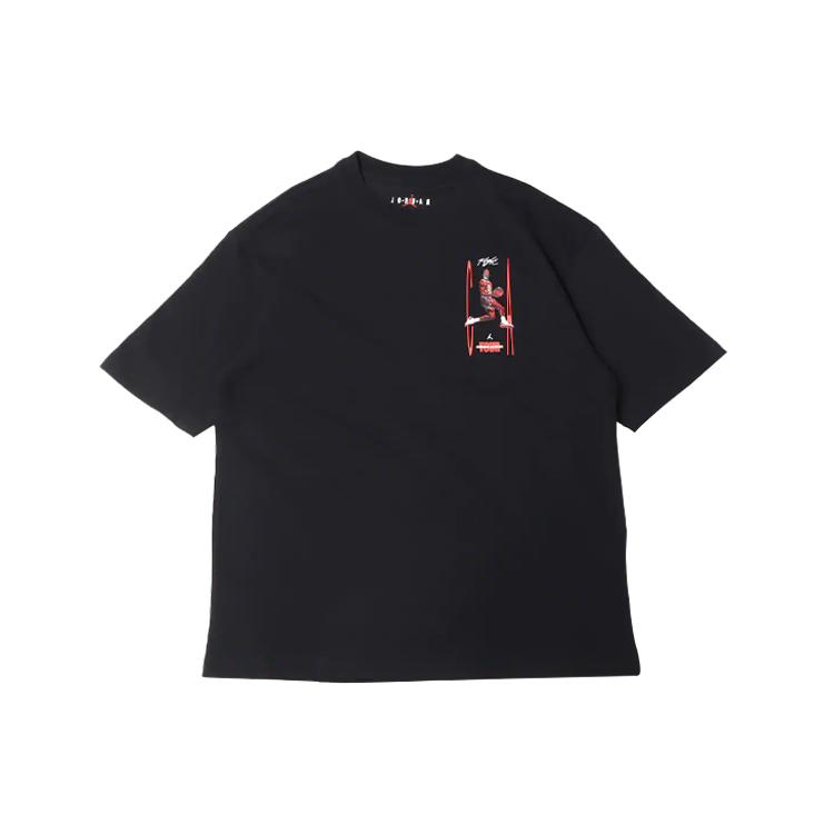 Jordan Футболки Мужские Черные С Круглым Вырезом Умеренный Прямой Крой DH8965-010