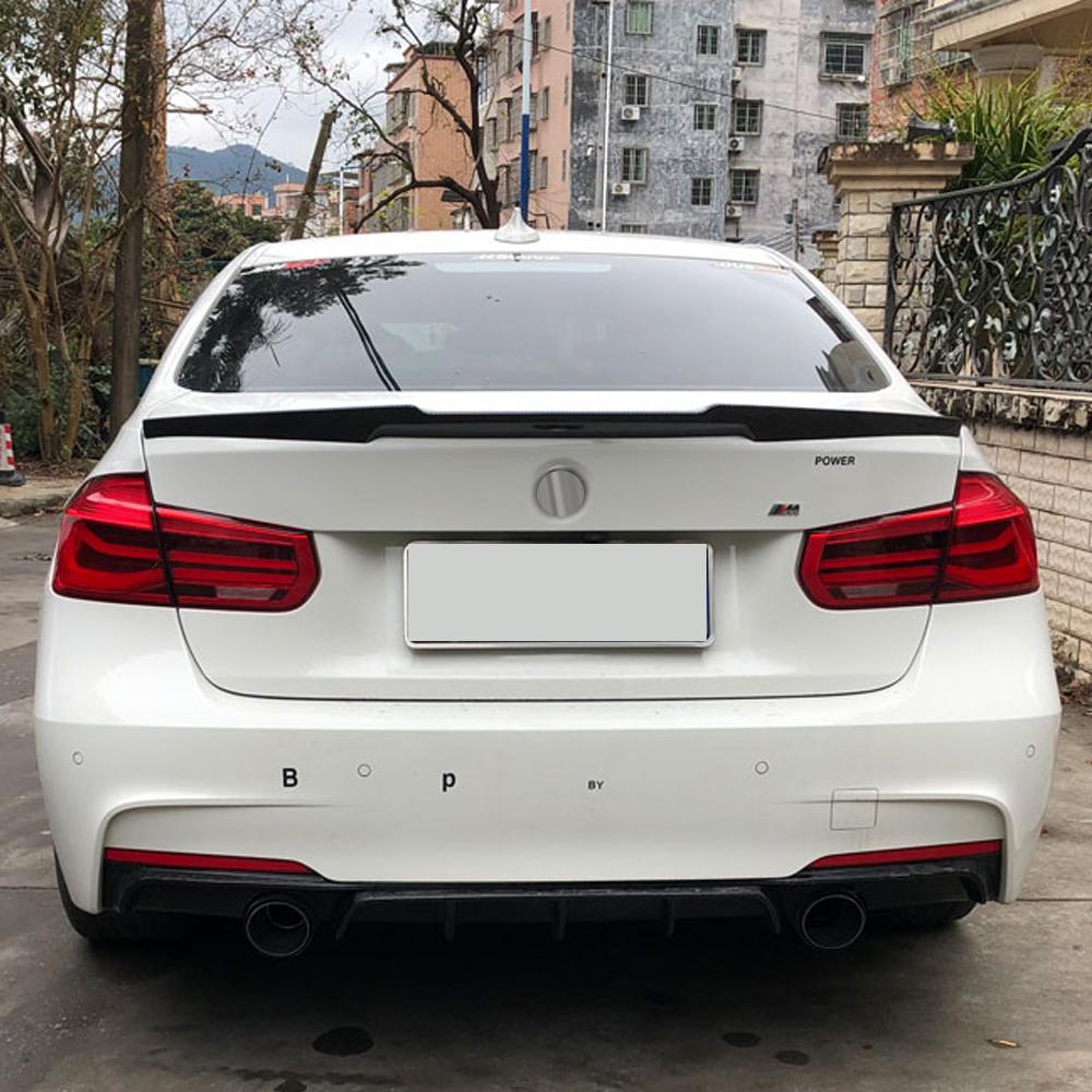 Для BMW 3 серии F30 F35 M4 320i 325i 330i 2013 14 15 16 17 18 19 карбоновый глянцевый черный ABS задняя крышка багажника автомобильный спойлер