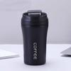 420ml Capacity Coffee Cup Flip Lid Water Bottle Creative Insulated Thermo Cup  Women Men