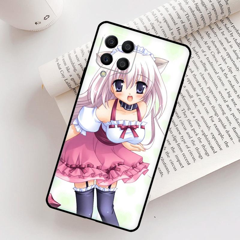 Чехол с аниме-девушкой-кошкой для Samsung Galaxy M21 M31 M13 M33 M53 M15 M35 M55 M16 M36 M56 M12 M32 M52 M14 M34 M54