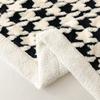 Houndstooth Pattern Spring Autumn Warm Fleece Blanket Cozy Soft Office Naps Sofa Bed Throw Blankets Jacquard Soft Plush Blanket