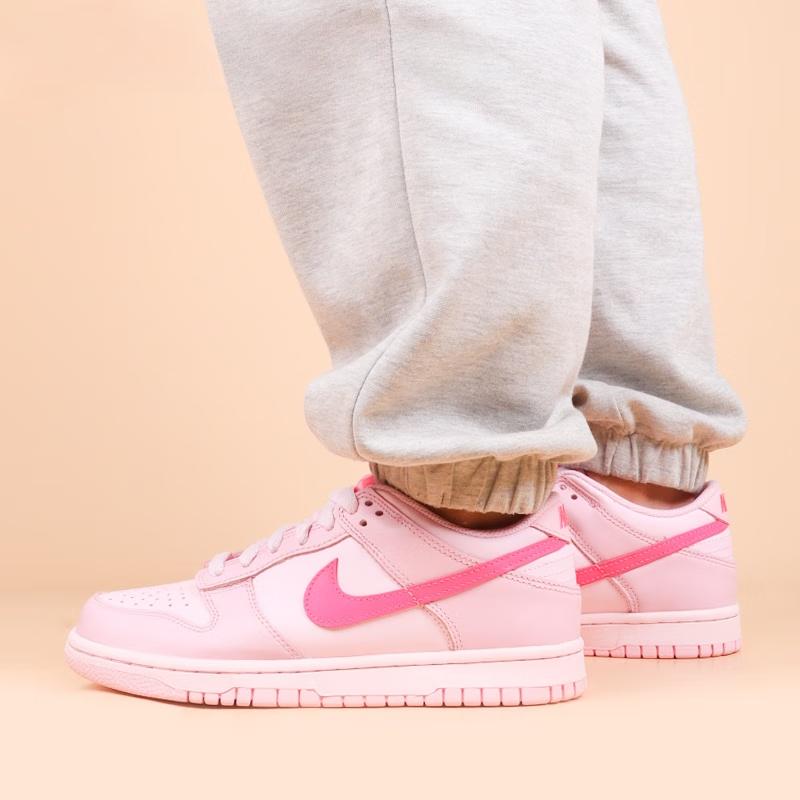Nike Детские кроссовки Dunk Low GS Triple Pink Medium-Soft-Pink Hyper-Pink Pink-Foam DH9765-600