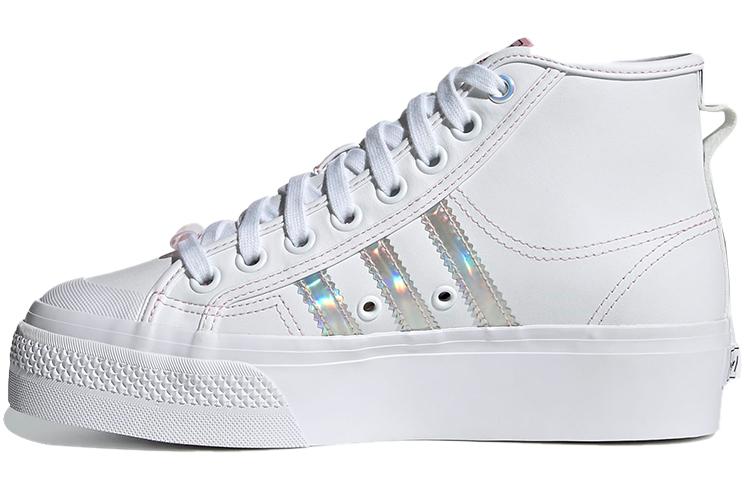 adidas Женские кроссовки Nizza Platform Mid 'White Iridescent' Женские H01566