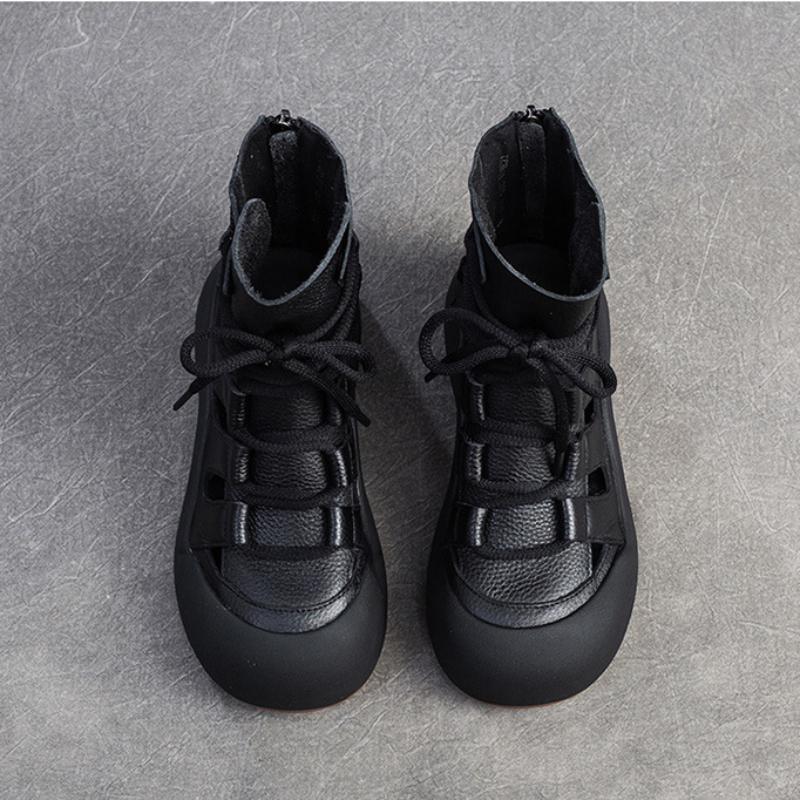 Johnature Модные сандалии из натуральной кожи, дышащие летние ботинки в стиле ретро, универсальная женская обувь