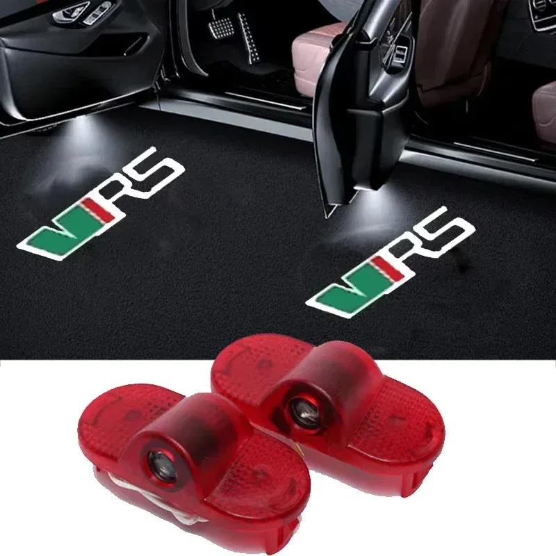 2 шт. Автомобильные светодиодные проекторы тени для приветствия на двери Skoda VRS Octavia A5 MKII 2006 2008-2013 Аксессуары