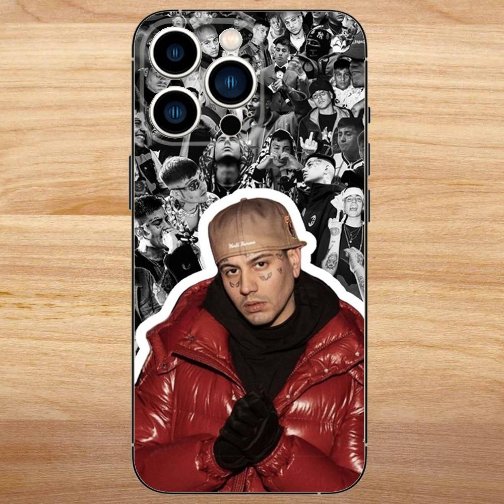 Чехол для телефона Duki Rapper для iPhone 15, 14, 13, 12, 11, Pro, Max, Plus, Mini, X, XS, XR, 8, 7, 6, S, Plus, SE Мягкий черный чехол