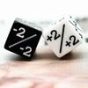 HDdais Dice Counter, D6 Dice, White +1/+1 and Black -1/-1, for Magic: The Gathering and Other Games, CCG MTG, CA501