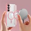 Samsung Galaxy S26 Flip Case, RFID Wallet MagSafe with Camera Protection, Pink