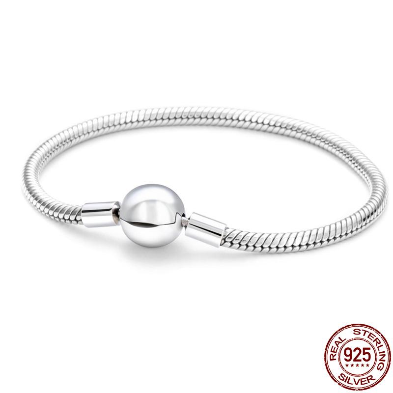 100% стерлингового серебра 925 пробы в форме сердца снежинки браслеты для женщин подходят оригинальные Пан шармы бусины изысканные DIY ювелирные изделия подарок на день рождения