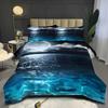 Seaside Moonlight Night Scene 3D Printed Duvet Cover Summer Modern Simplicity Style Quilt Cover Soft Comfortable Bedding Cover
