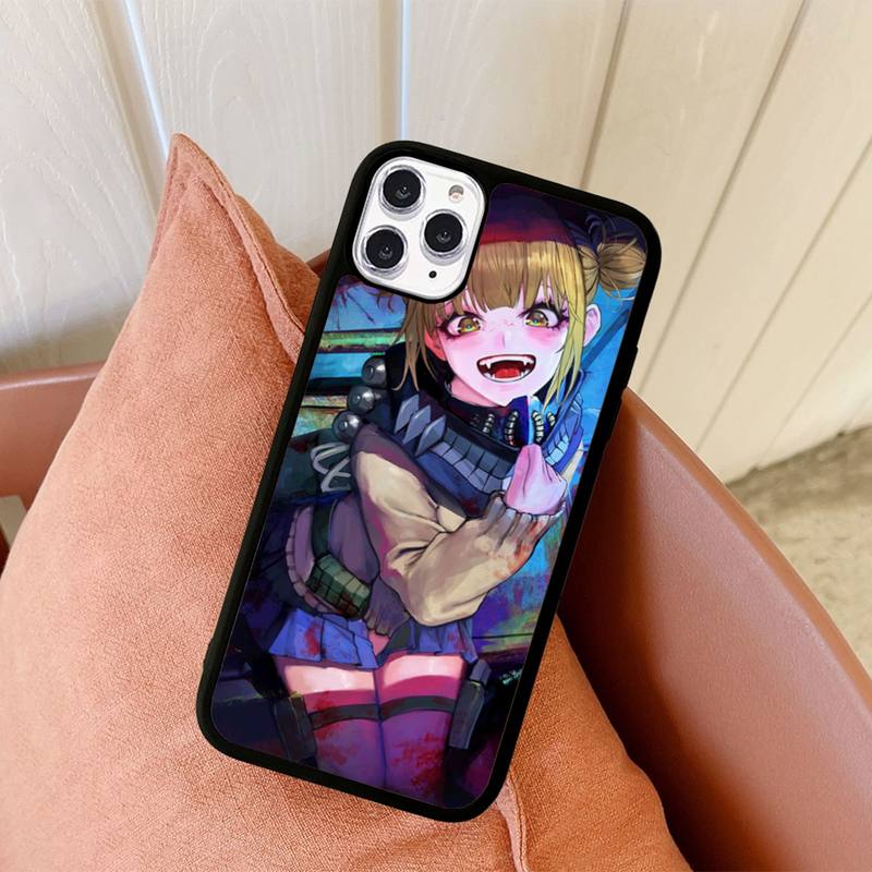Чехол для телефона Anime Himiko Toga, силиконовый чехол из ПК+ТПУ для iPhone 11 12 13 Pro Max 8 7 6 Plus X SE XR, твердые чехлы
