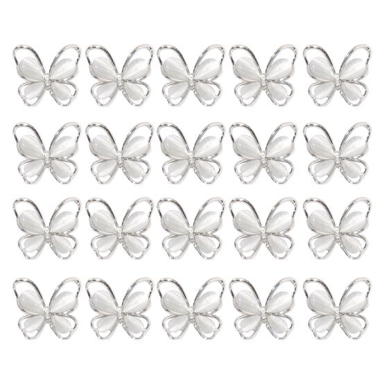 20 шт. украшения для ногтей изысканной формы потрясающий визуальный эффект красочные нежные украшения для ногтей в форме бабочки