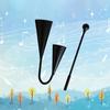 Колокол Agogo Cowbell для детей и взрослых, латиноамериканская музыка с игрушечным молотком, двухтональная ручная перкуссия