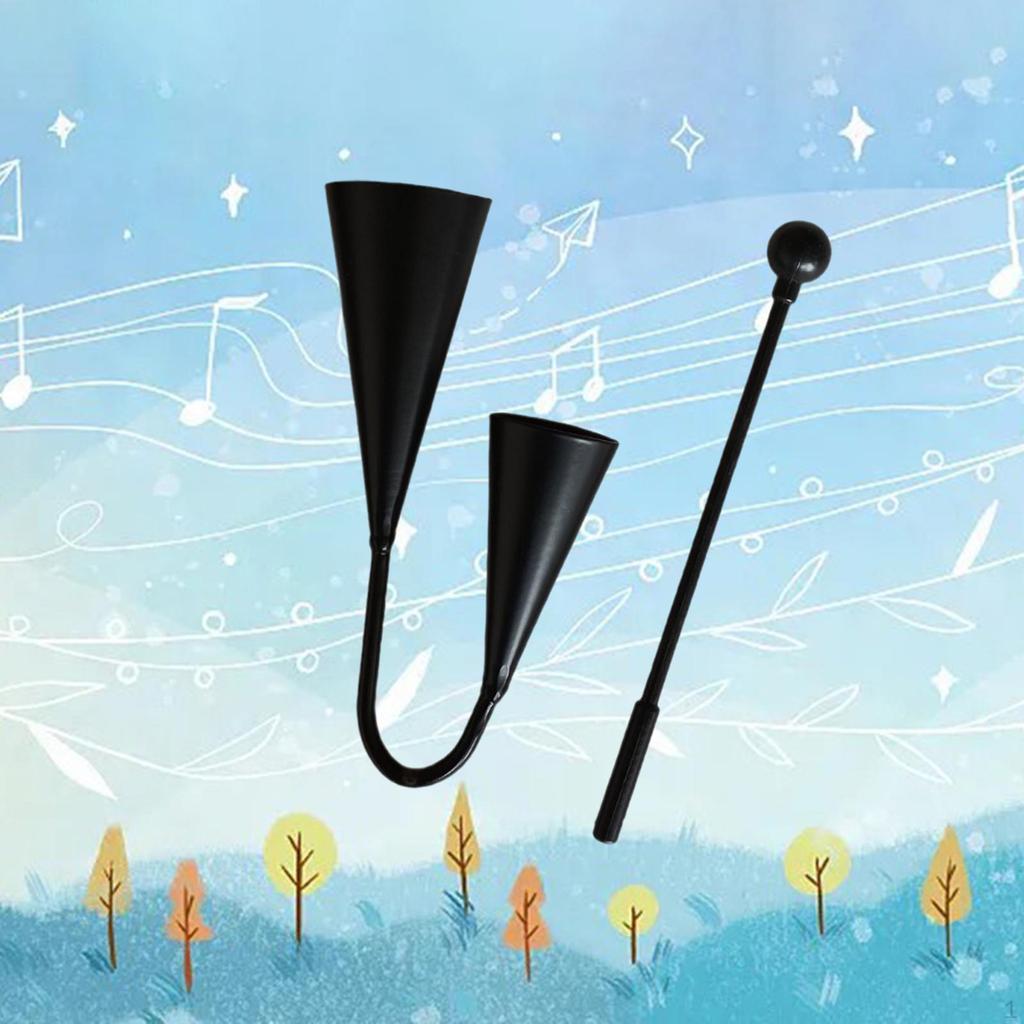 Колокол Agogo Cowbell для детей и взрослых, латиноамериканская музыка с игрушечным молотком, двухтональная ручная перкуссия