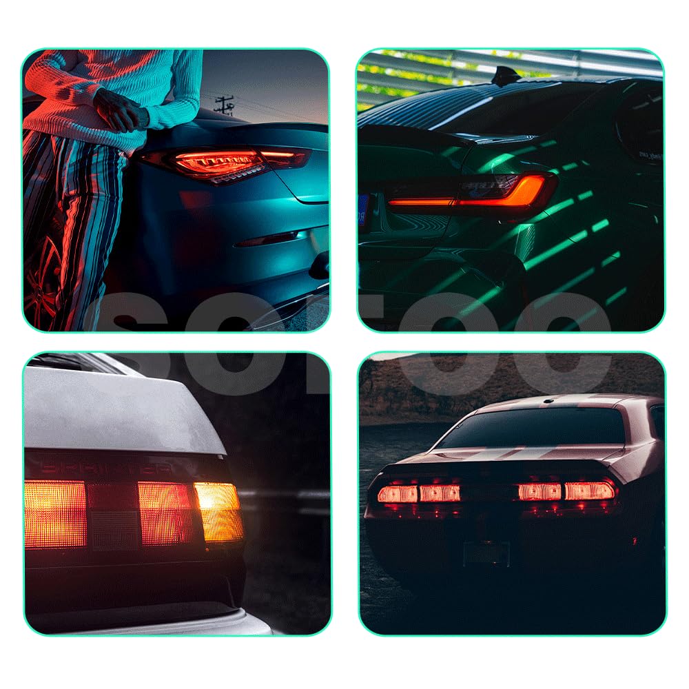 SOFOC PS19W Автомобильный дневной ходовой свет Габаритный огонь Противотуманная фара Лампа указателя поворота 5201 5202 19W Янтарный 2 шт.