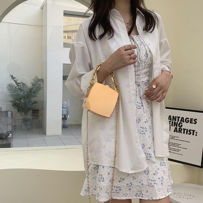 Маленькие сумки-коробки для женщин, новые модные кошельки и сумки на цепочке, зеркальная квадратная сумка через плечо для женщин, высококачественные сумки через плечо