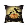Halloween Theme Horror Pumpkin Print Pattern Cushion Cover Home Living Room Sofa Decoration Polyester Pillow Pillow Cover