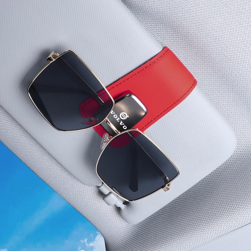 Car Glasses Sun Visor Box Card Clip Storage Accessories For Volvo V60 V40 XC90 S60 C30 XC60 V50 V70 S90 XC40 S80 V90 T6 EM90 C40