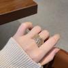 Легкая Роскошь Средневековое Ажурное Кольцо Ретро Изысканное Ажурное Кольцо с Бриллиантовой Инкрустацией Цыганское Плетеное Вьющееся Открывающееся