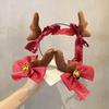 Корейский рождественский ободок с рогами: Колокольчики и плюшевые аксессуары для волос - Милый стиль Мори-гёрл