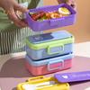 700 мл бенто ланч-бокс для приготовления еды, контейнеры для хранения еды, сохранение свежести, ланч-бокс для дома, кухни, школы, на открытом воздухе