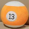 Realistic Billiard Ball Plush Toy Pillow Colorful Educational Ornament Keychain Pendant Cute Soft Balls Doll Kids Comfort Gift