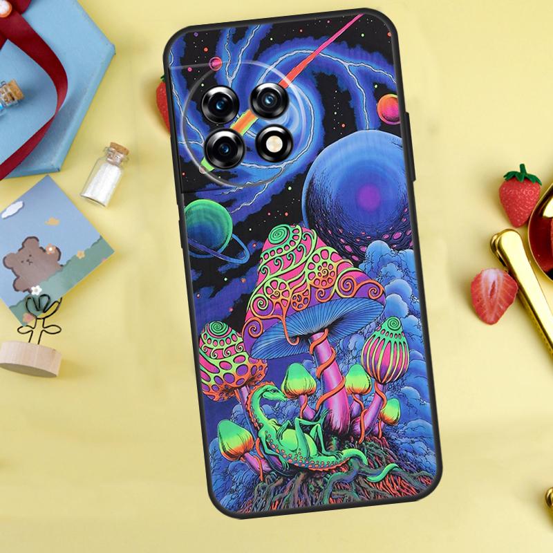 Странный триповый чехол с грибами для OnePlus 12R 10R 13R 13T 15 13 12 11 10 9 10T 8T Nord CE 5 2 3 4 Lite N20 N30