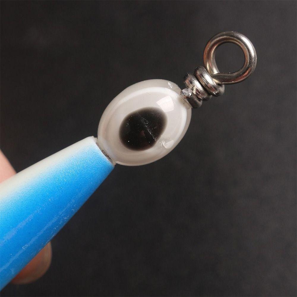 Luminous Jigs Angling Squid Hook with fish eyes Octopus Bait Fishing Tackle Wood Shrimp Lures