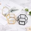 Geometrical Glass Jewelry Box Jewelry Organize Holder Ring Box Jewelry Storage