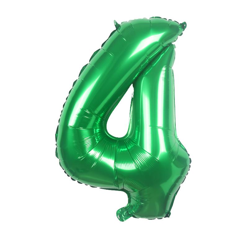 32-дюймовые зеленые большие воздушные шары с цифрами 0 1 2 3 4 5 6 7 8 9 для детей, день рождения, годовщина свадьбы, фигурные воздушные шары, подарок