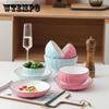 Набор бытовой посуды, креативная керамическая тарелка, японская миска для супа с лапшой, миска для еды, миска с тыквой, тарелка, обеденная тарелка, блюдо