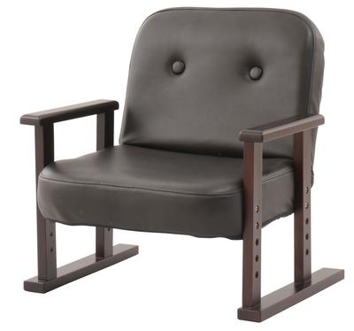 EMOOR "Kokoro" Раскладное кресло с высокой спинкой и подлокотниками, регулируемое по высоте, черное, не требует сборки