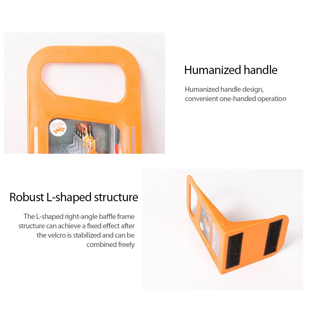 Автомобильные принадлежности Автомобильный органайзер для хранения на заборе Прочный ящик для хранения в багажнике автомобиля Аксессуары для салона автомобиля Оранжевый виброустойчивый держатель для устройств