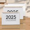 Настольный календарь 2025 года, небольшой, с двойной спиралью, ежемесячный календарь, ежедневник, маркировка событий, настольный календарь для домашнего офиса, школы