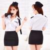 Sexy lingerie sexy sailor policewoman tie stewardess cosplay breasts seduction hip wrap skirt suit