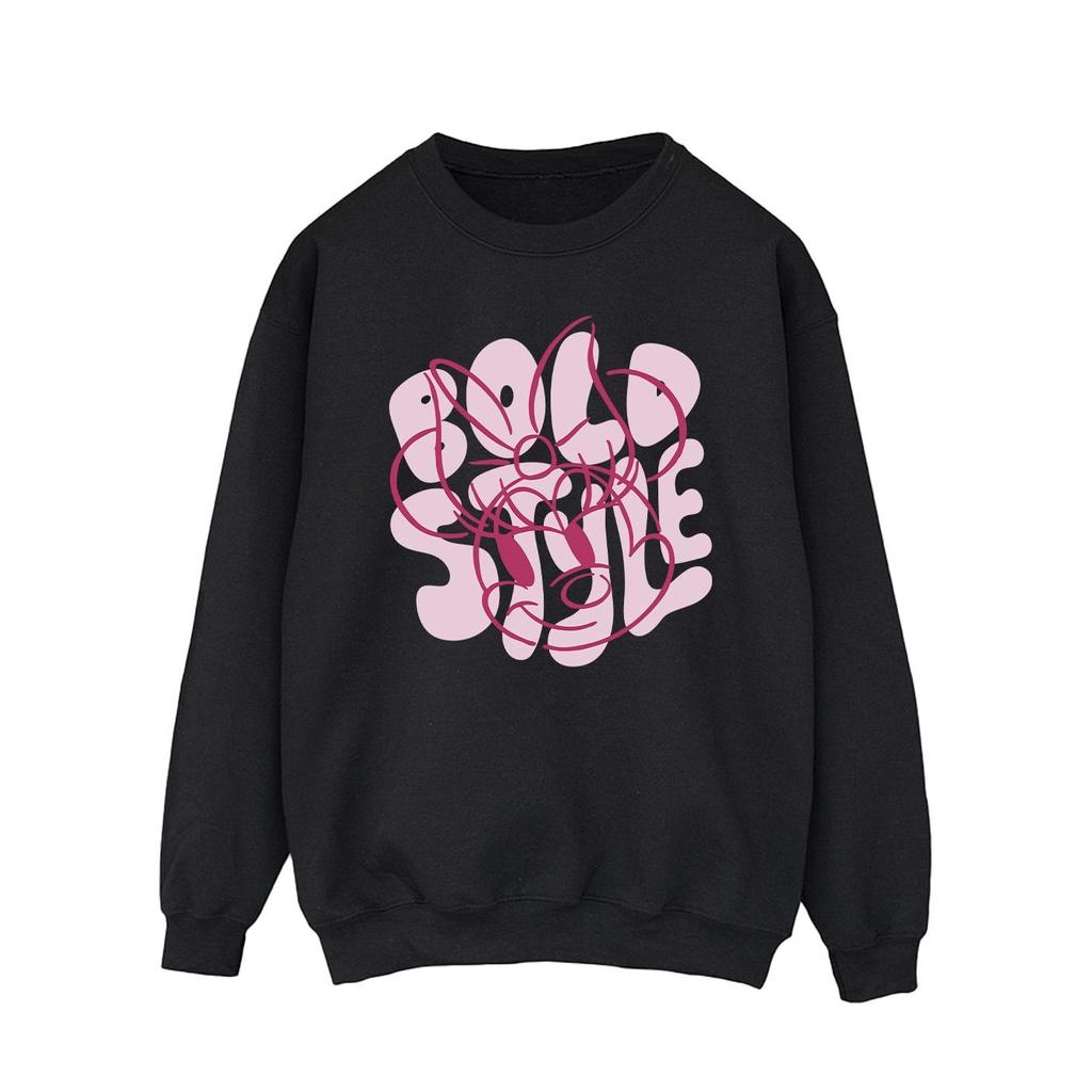 Disney Mens Minnie Mouse Bold Style Sweatshirt